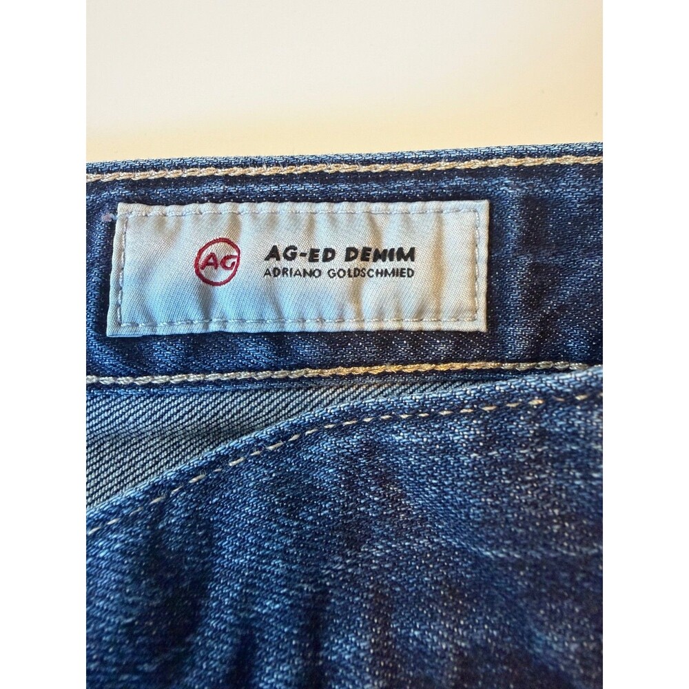 Adriano Goldschmied 27R Ex-Boyfriend Jeans Blue Denim Button Zip Pockets - Picture 5 of 9